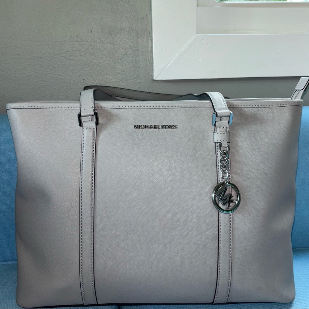 Gray Michael Kors Tote